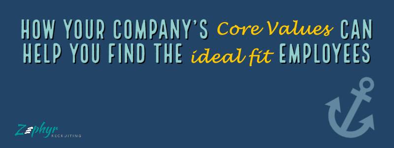 How your company’s Core Values can help you find the IDEAL FIT™ employees